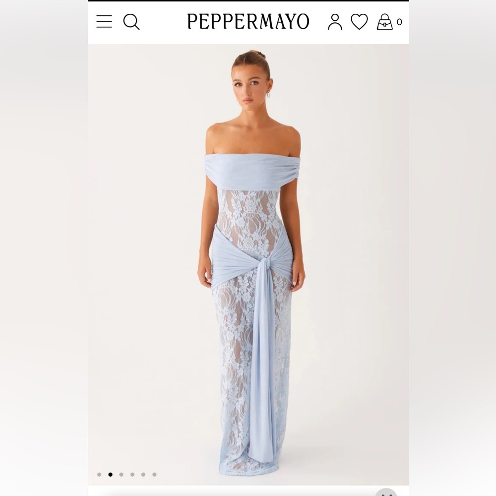 Peppermayo Exclusive - Gracie Twist Maxi Dress - Blue